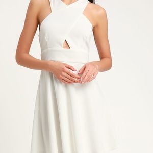 Lulu's Cutout Skater Dress